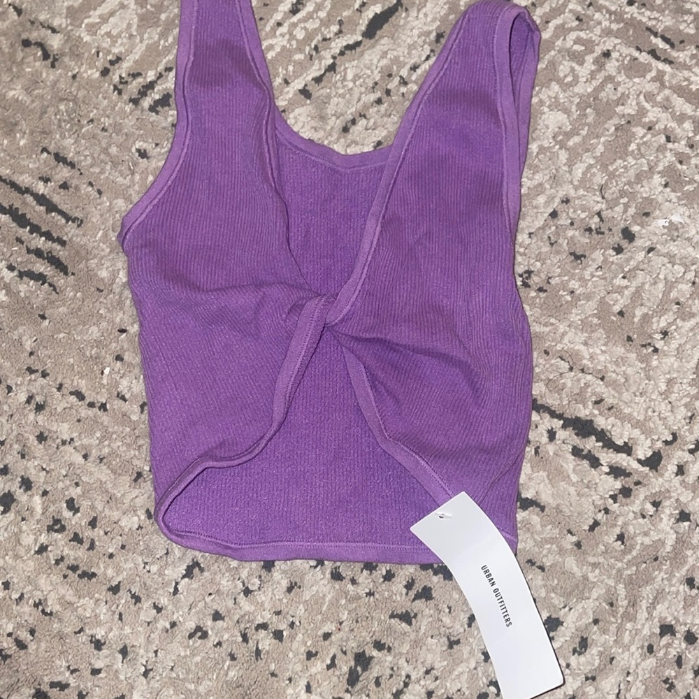 Purple UO crop top